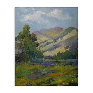 Stupell Spring Day Mountain Canvas Wall Art Design By Alexi Fine - Bed ...
