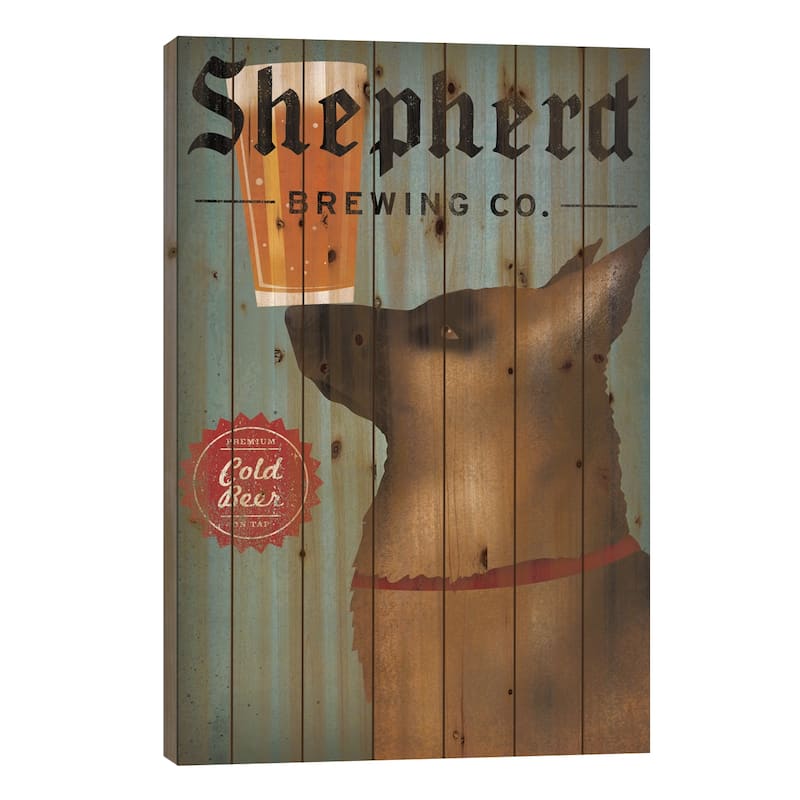 Shepherd Brewing Co. Print On Wood by Ryan Fowler - Multi-Color - 26x18x1.5