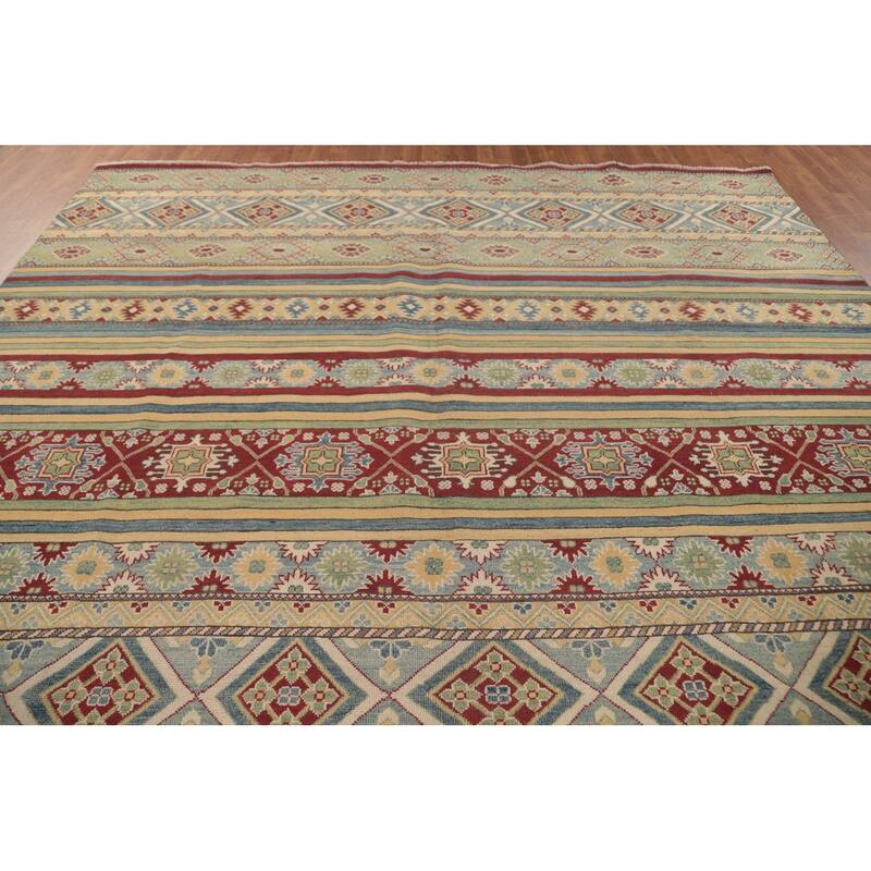 Kazak Oriental Large Area Rug Handmade Wool Carpet - 9'5" x 14'7"