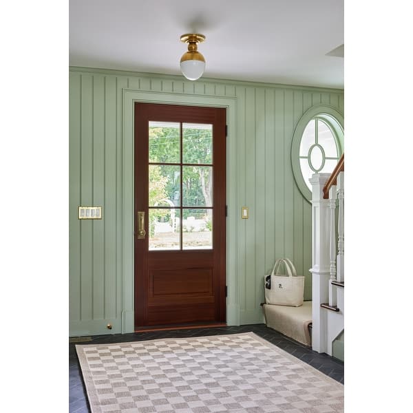 slide 2 of 15, Erin Gates by Momeni Saybrook Check Area Rug 2' 7" x 7' 6" - Grey - Runner
