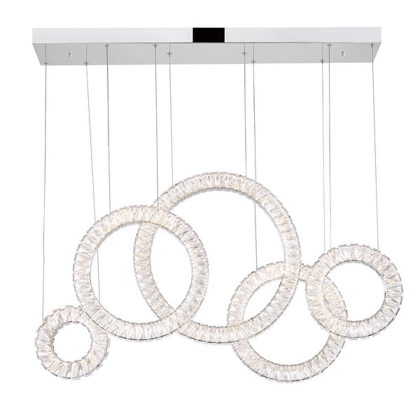 Celina LED Chandelier With Chrome Finish - Bed Bath & Beyond - 25458691