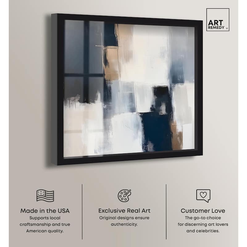 Blue Mood Depth II Shadowbox by Art Remedy