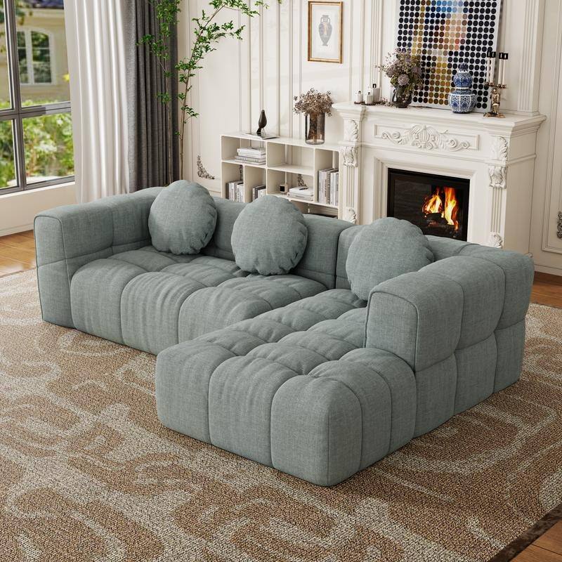 103" L-Shaped Modular Sofa, Free Combination (Left and Right Facing)