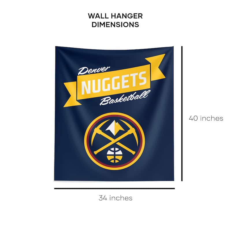 NBA Premium Nuggets Printed Wall Hanging - 34"x40"