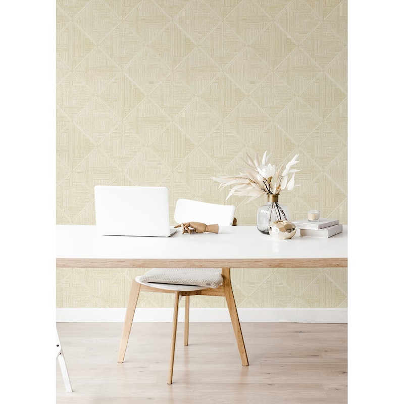 Scott Living Cade Yellow Geometric Wallpaper