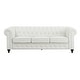preview thumbnail 13 of 36, Everett Chesterfield 3-Piece Sectional Sofa Set - Rolled Arms & Button Tufted Cushions (Available in Multiple Variations)