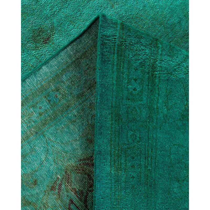 Contemporary Overdyed Wool Hand Knotted Area Rug - 8' 0" x 9' 10"