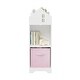 preview thumbnail 3 of 15, 2-Tier Kids Bookcase Organizer with Collapsible Fabric Drawers