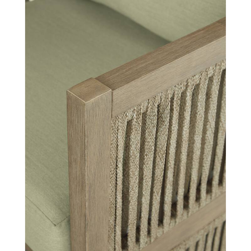 Signature Design by Ashley Moondance Green/Brown Outdoor Lounge Chair (Set of 2) - 28" W x 30" D x 35" H