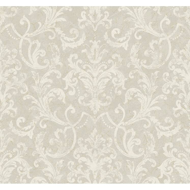 Seabrook Designs Cinna Damask Unpasted Wallpaper