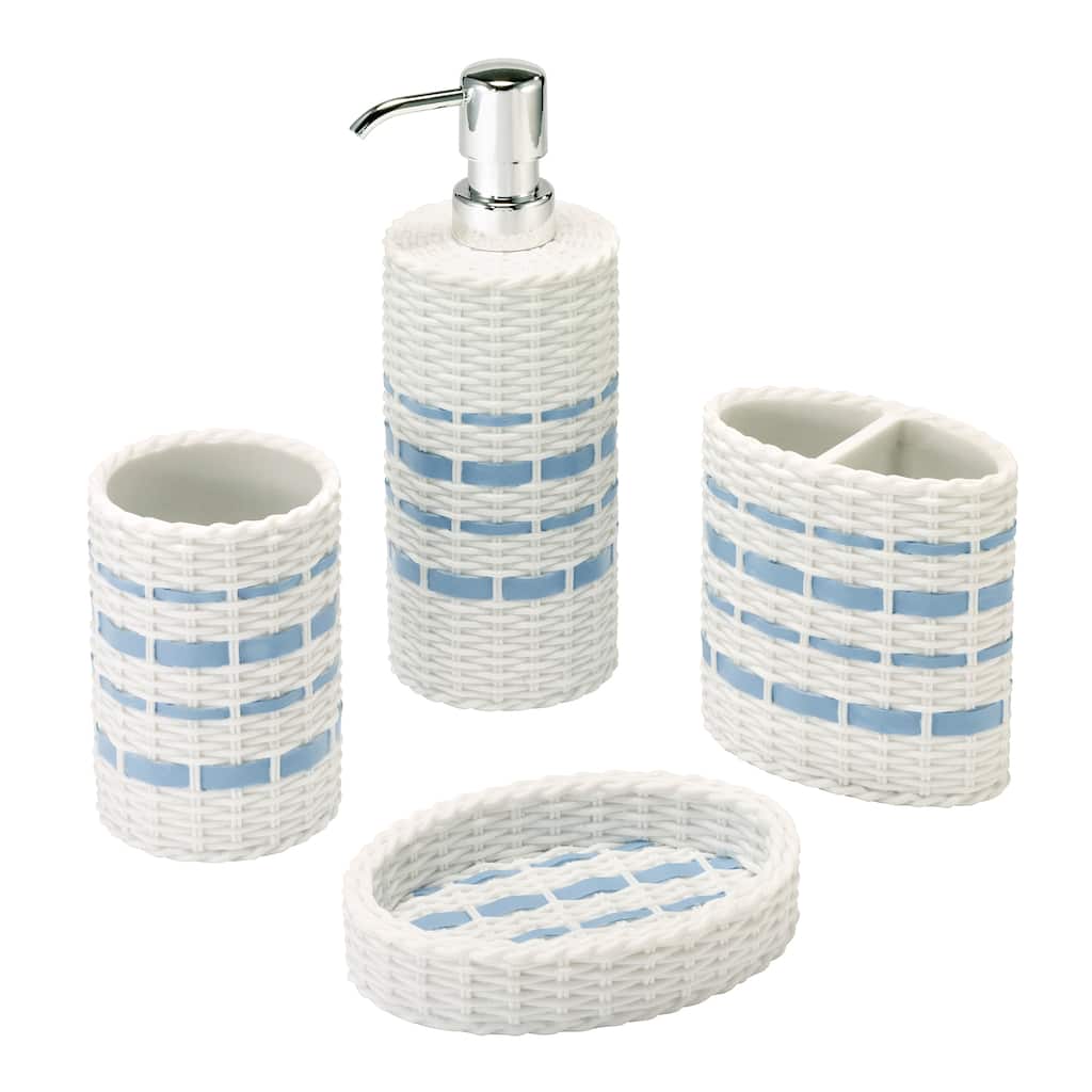 Izod Savannah 4-Piece Bath Accessory Set - 4 Pc Accessory Set