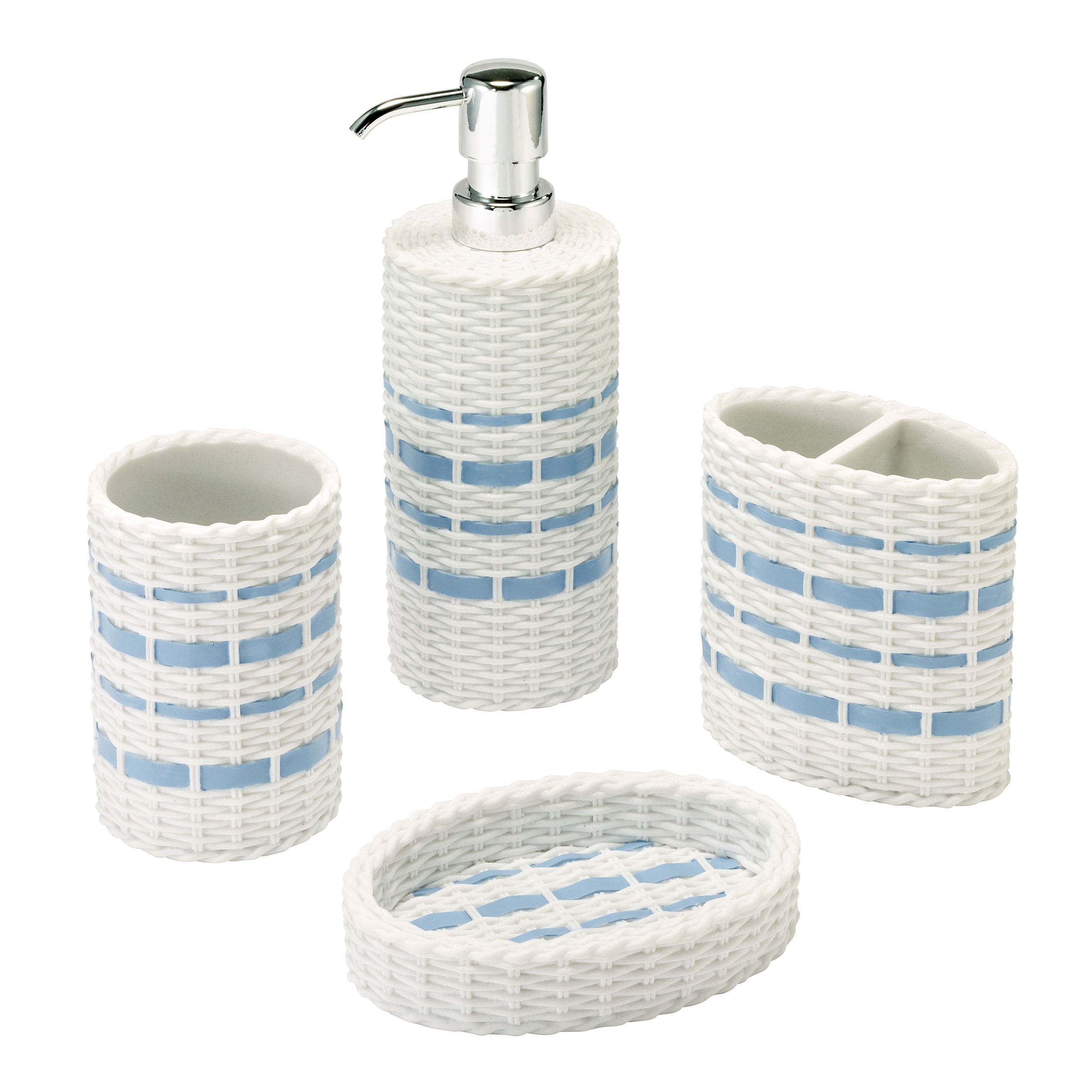 Izod Savannah 4-Piece Bath Accessory Set - 4 Pc Accessory Set