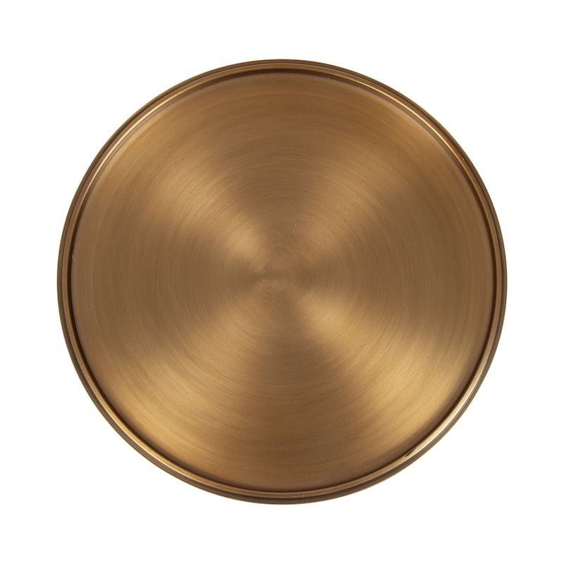 Kate and Laurel Engles Adjustable Polished Metal Table and Plant Stand