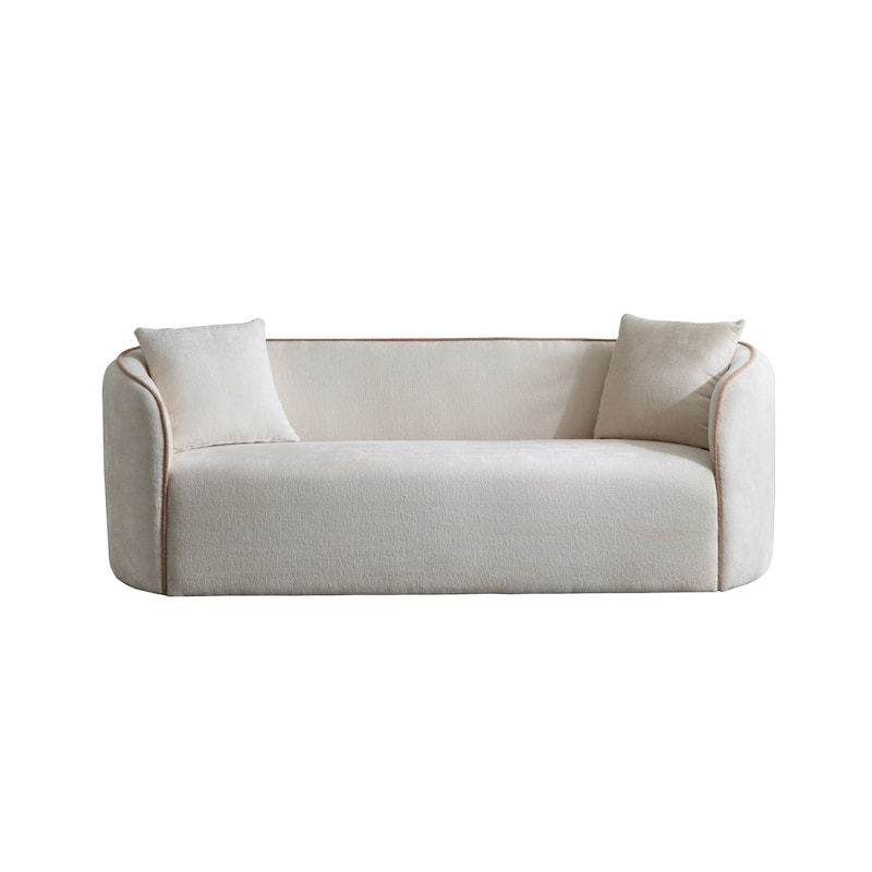 Christopher Knight Home - Tonson 82" Boucle Curved 3-Seater Sofa