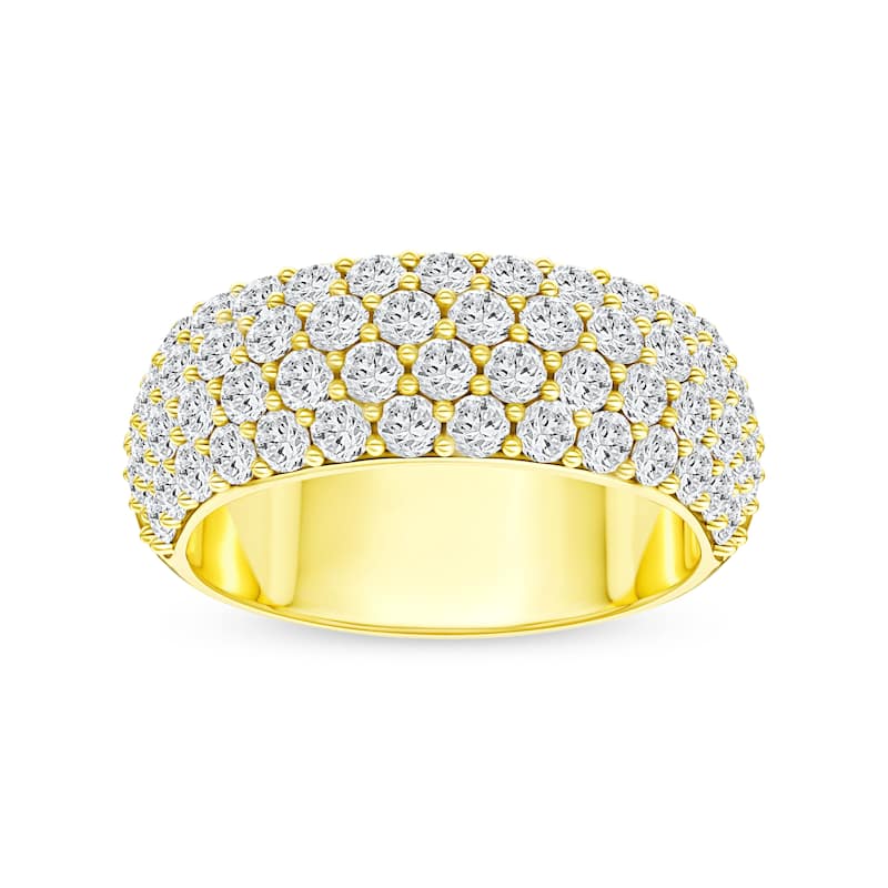 IGI Certified 2ct TDW Diamond Wedding Band in 14K Yellow Gold for Women