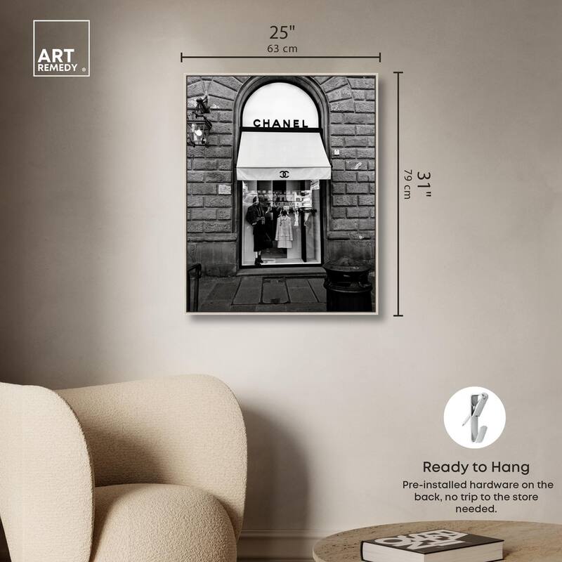 Fashion House Window Canvas by Art Remedy