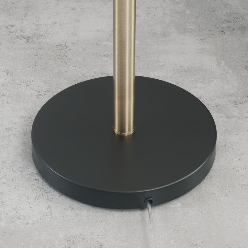 Shop Draper Black And Antique Brass 3 Light Tree Lamp On Sale
