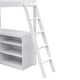 preview thumbnail 14 of 50, Modern Concise Design Twin Size Wood Loft Bed with Ladder,Sturdy Pine Wood Made Desk and Shelves in Floor Space