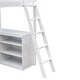 preview thumbnail 14 of 15, Twin Size Wooden Loft Bed with Built-in Desk and Shelves for Space-Saving and Functional Bedroom Design