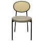 preview thumbnail 56 of 92, Leisuremod Euston Modern Velvet/Leather Dining Chair - Minimalist Wicker Back Accent Chair for Home Living Room & Kitchen