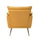preview thumbnail 57 of 89, HULALA HOME 1ida Modern Velvet Tufted Accent Armchair with Gold Metal Legs
