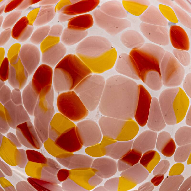 Glass Bowl with 4 Pattern Designs - 4.5"L x 4.5"W x 2.4"H