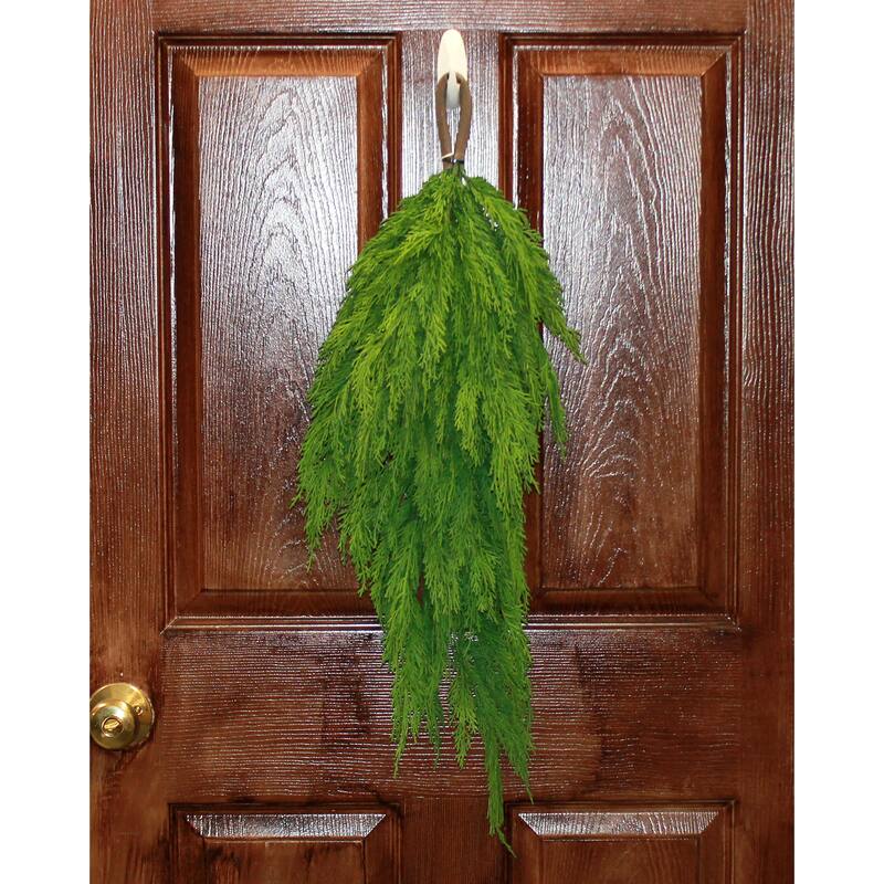 31" Artificial Christmas Cedar Teardrop Swag - 31