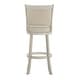 preview thumbnail 15 of 49, Verona Panel Back Linen Swivel 29-inch High Back Bar Stool by iNSPIRE Q Classic
