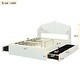 preview thumbnail 18 of 26, Full Platform Bed with Storage Drawers and USB Ports