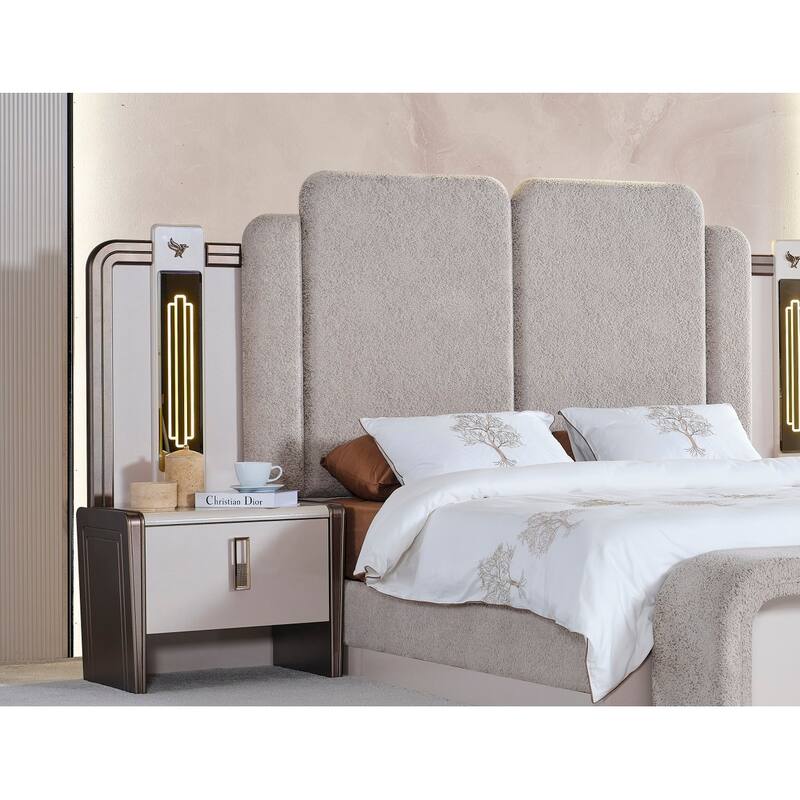 Norella Bed Frame, Headboard and 2 Nightstand