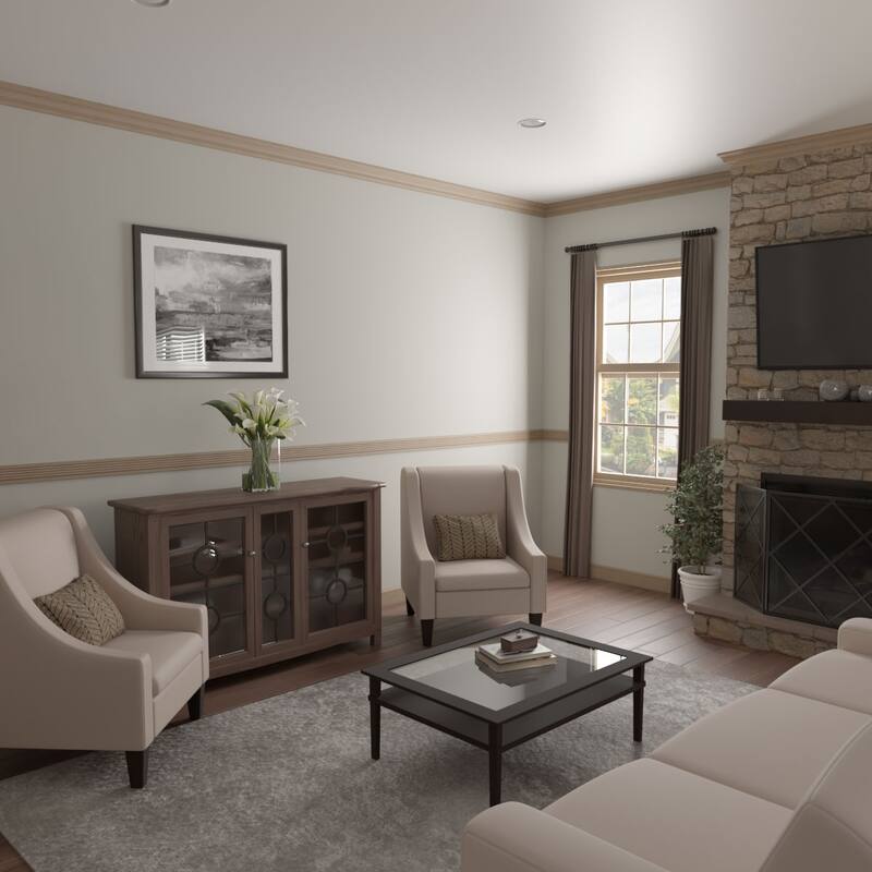 WM338: 9/16-in D x 3-3/8-in W x 96-in L Americraft Solid Hardwood Stain Grade Fluted or Reeded Reversible Moulding