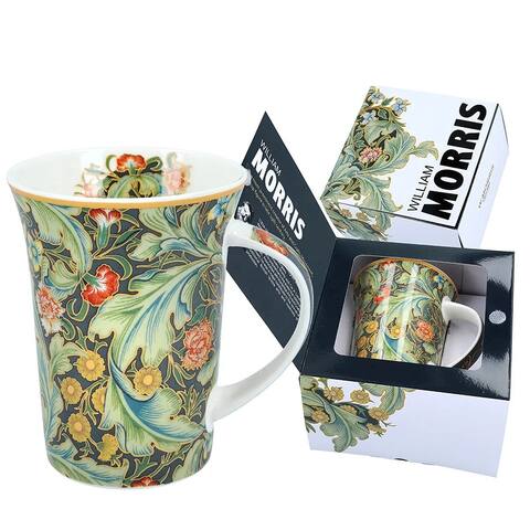 Carmani William Morris Art Porcelain Mug in A Gift Box