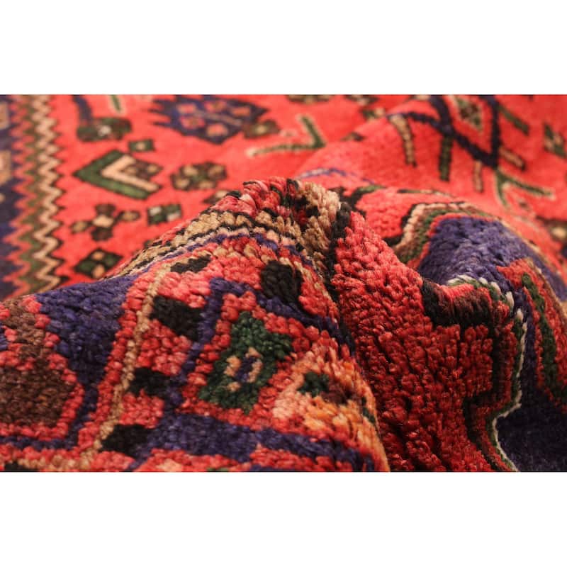 ECARPETGALLERY Hand-knotted Andelz Red Wool Rug - 4'2 x 7'6