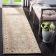 preview thumbnail 1 of 8, SAFAVIEH Handmade Antiquity Anner Traditional Oriental Wool Area Rug 2'3" x 10' Runner - Grey Blue/Beige - Runner