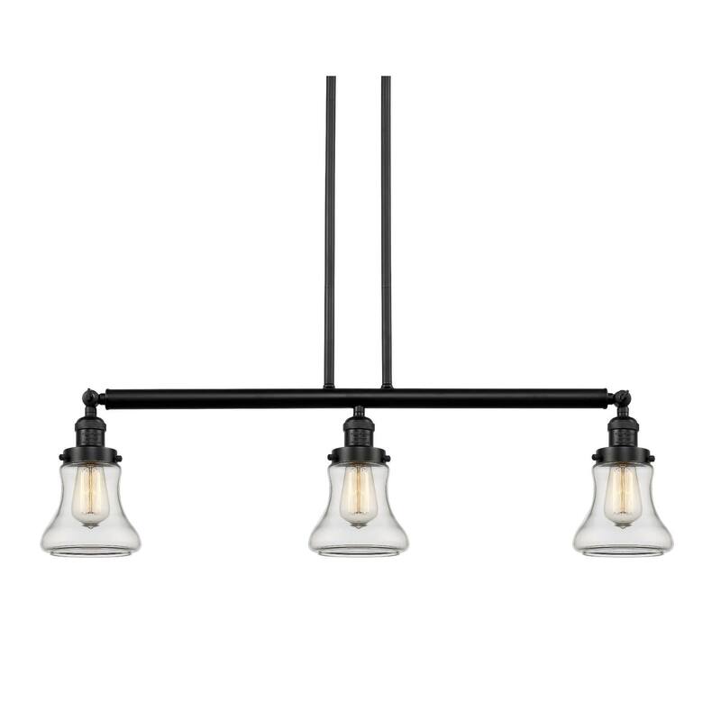 Innovations Lighting Bellmont 3 Light 39" Wide Linear Chandelier - Oil Rubbed Bronze / Clear