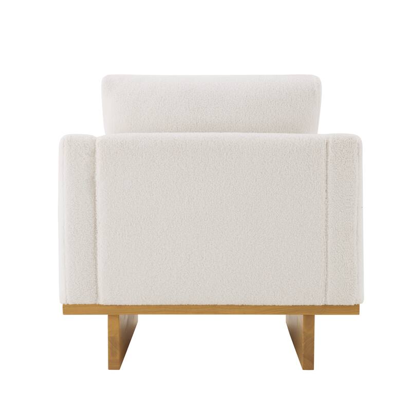 Christopher Knight Home - Modern Wooden Upholstered Accent Chair with Ergonomic Comfort