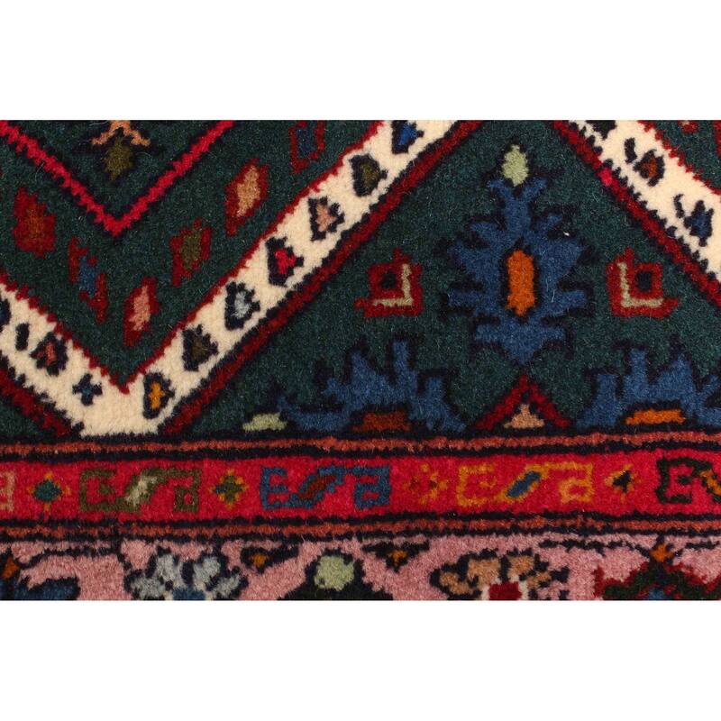 ECARPETGALLERY Hand-knotted Teimani Dark Green Wool Rug - 2'6 x 3'7