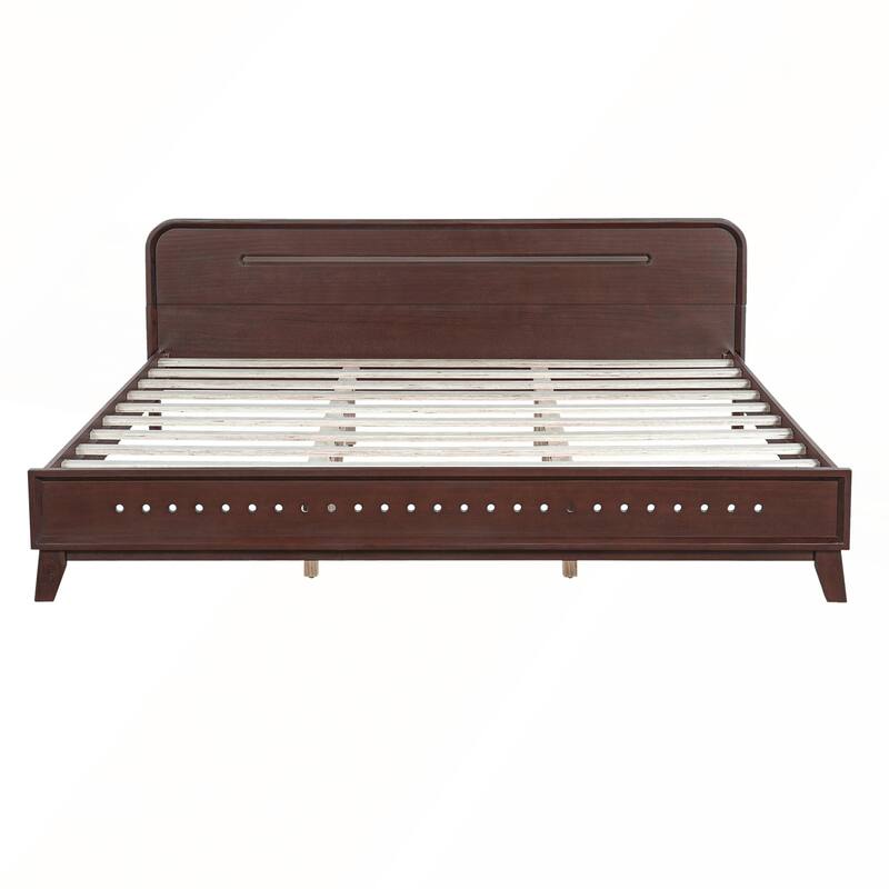 Pine Solid Wood Bed with Timeless Design Easy Assemble