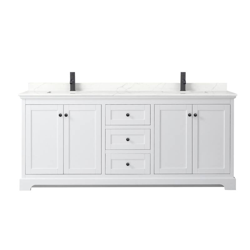 Wyndham Collection WCV232380D-QTZ-UNSMXX Avery 80" Free Standing