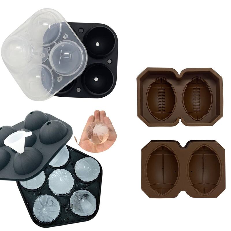 Ice Tray Molds - Football or Basketball - Sports, 3 Pack