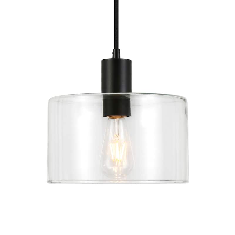 Henri Hand-Blown Metal/Glass Pendant