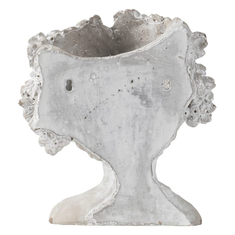 8" x 4" x 9"Cement Bust Wall Planter Indoor Outdoor Home Garden Decor