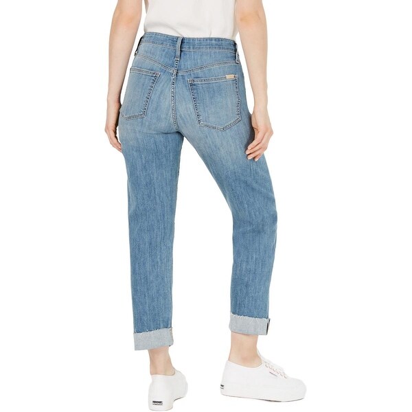 straight leg distressed jeans womens