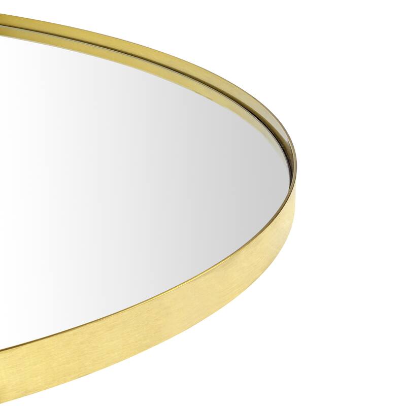 TEHOME Yolanta Round Metal Wall Mirror