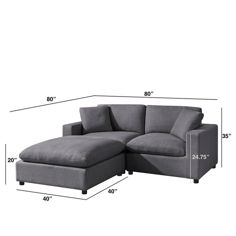 Cambrai Modular 3-piece Chofa by Greyson Living