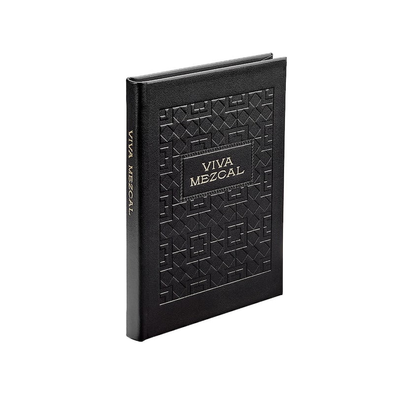 Graphic Image Viva Mezcal Coffee Table Book, Leather, Black