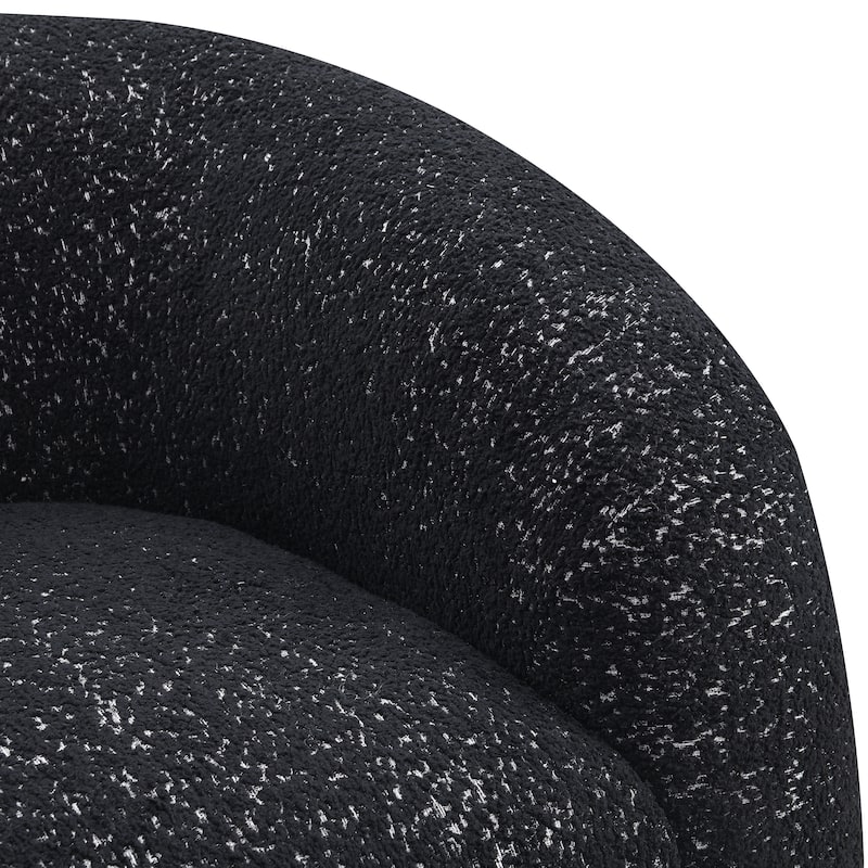 Furniture of America Korix Modern 37-inch Boucle Swivel Accent Chair
