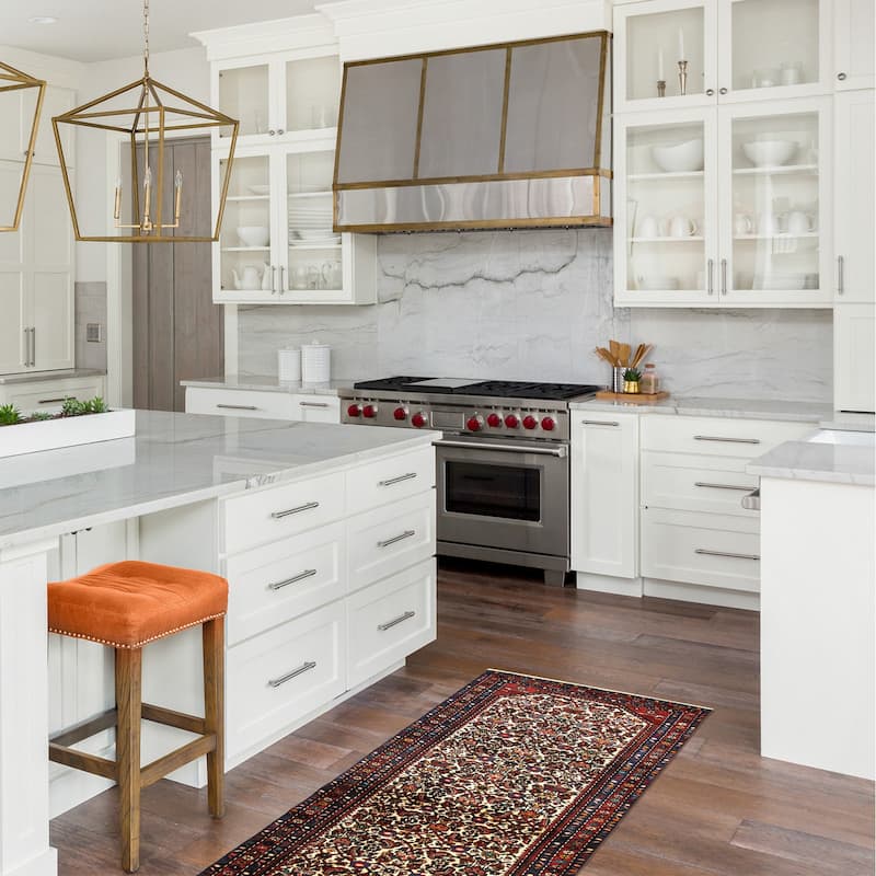 ECARPETGALLERY Hand-knotted Andelz Cream Wool Rug - 3'4 x 10'1