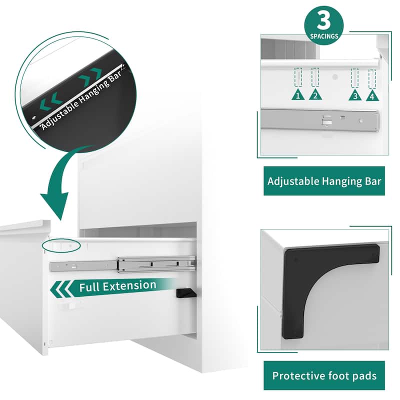 4 Drawer Lockable Steel File Cabinet