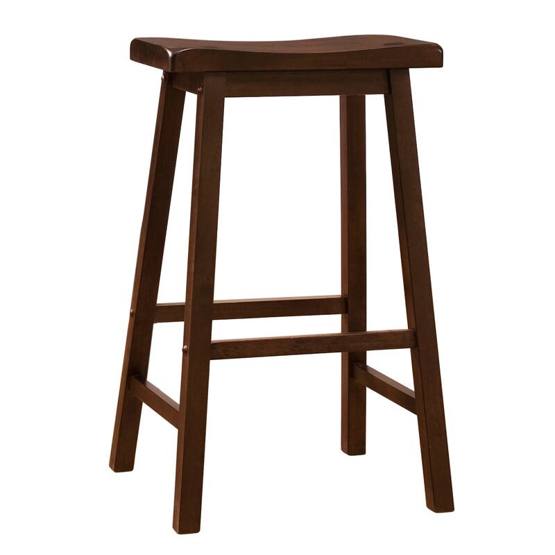 Salvador Saddle 29-inch Counter Height Backless Stools (Set of 2) by iNSPIRE Q Bold